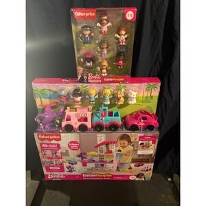 NEW Fisher Price Little People Barbie DreamHouse Bundle Interactive 2025 SEALED